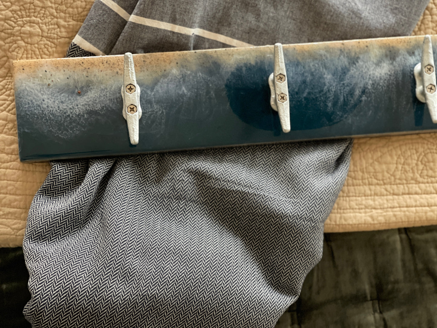 Wakes & Waves Coat & Towel Rack