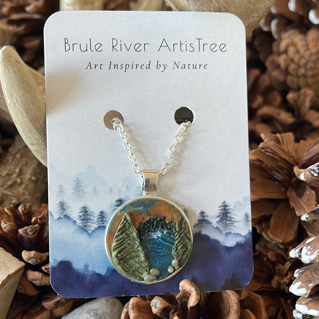 Wilderness Hand-sculpted Pendant Necklace