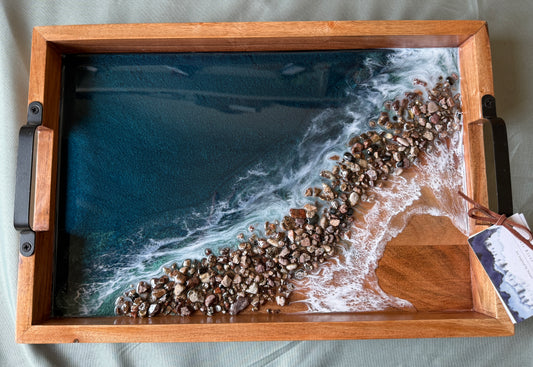 Emerald Shorelines XL Serving Tray