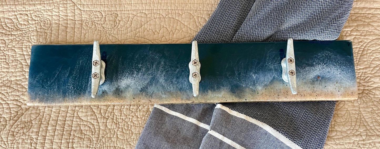 Wakes & Waves Coat & Towel Rack