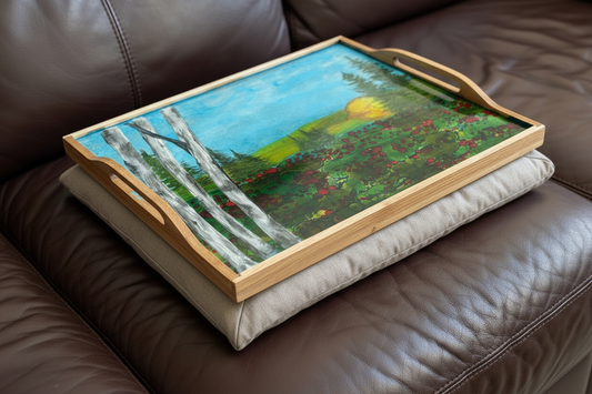 Poppy Fields Serving Tray - Lap Desk