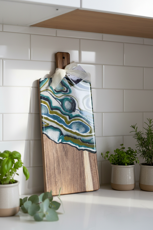 Olive Agate Charcuterie Board