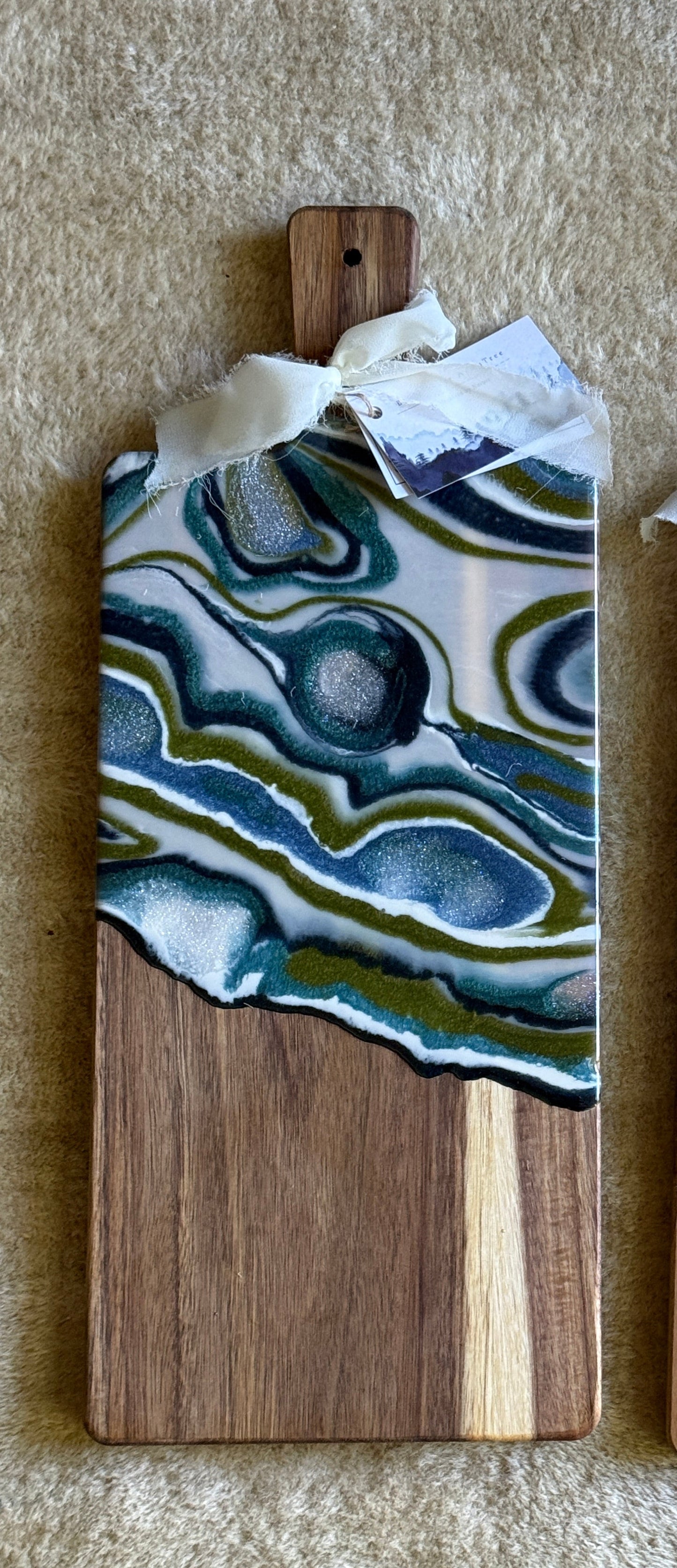 Olive Agate Charcuterie Board