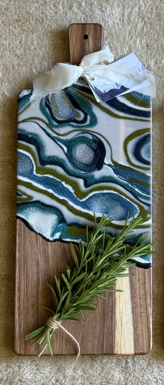 Olive Agate Charcuterie Board