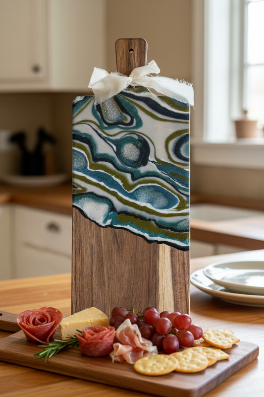 Olive Agate Charcuterie Board