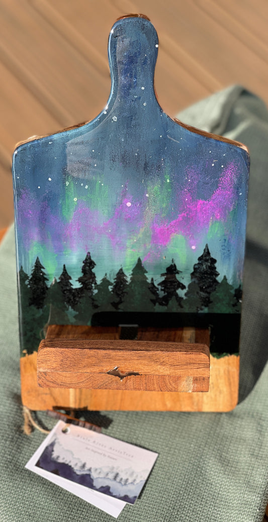 Northern Lights Tablet Stand