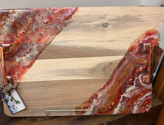 XL Copper Agate Serving Tray